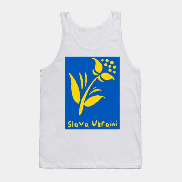 Slava Ukraini Tank Top by katmargoli